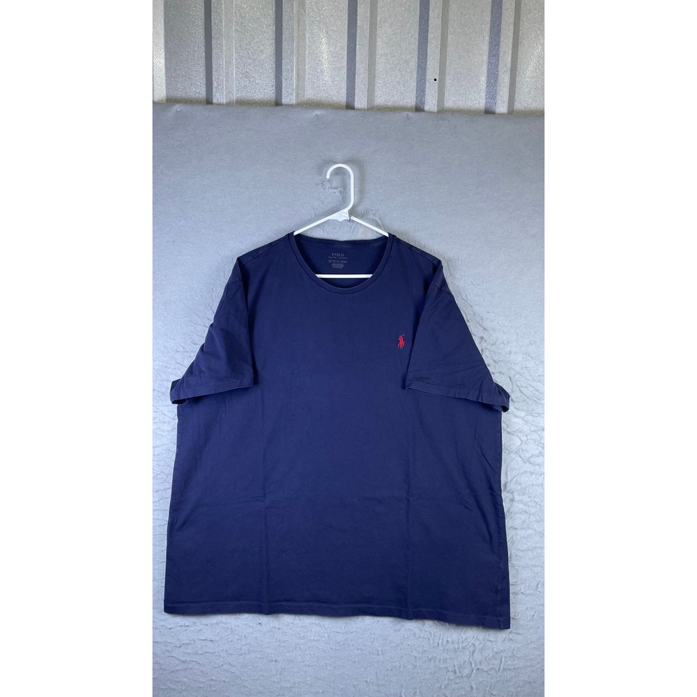 Polo Ralph Lauren T-Shirt Mens XXL Blue Excellent Short Sleeve Pony Logo 14561